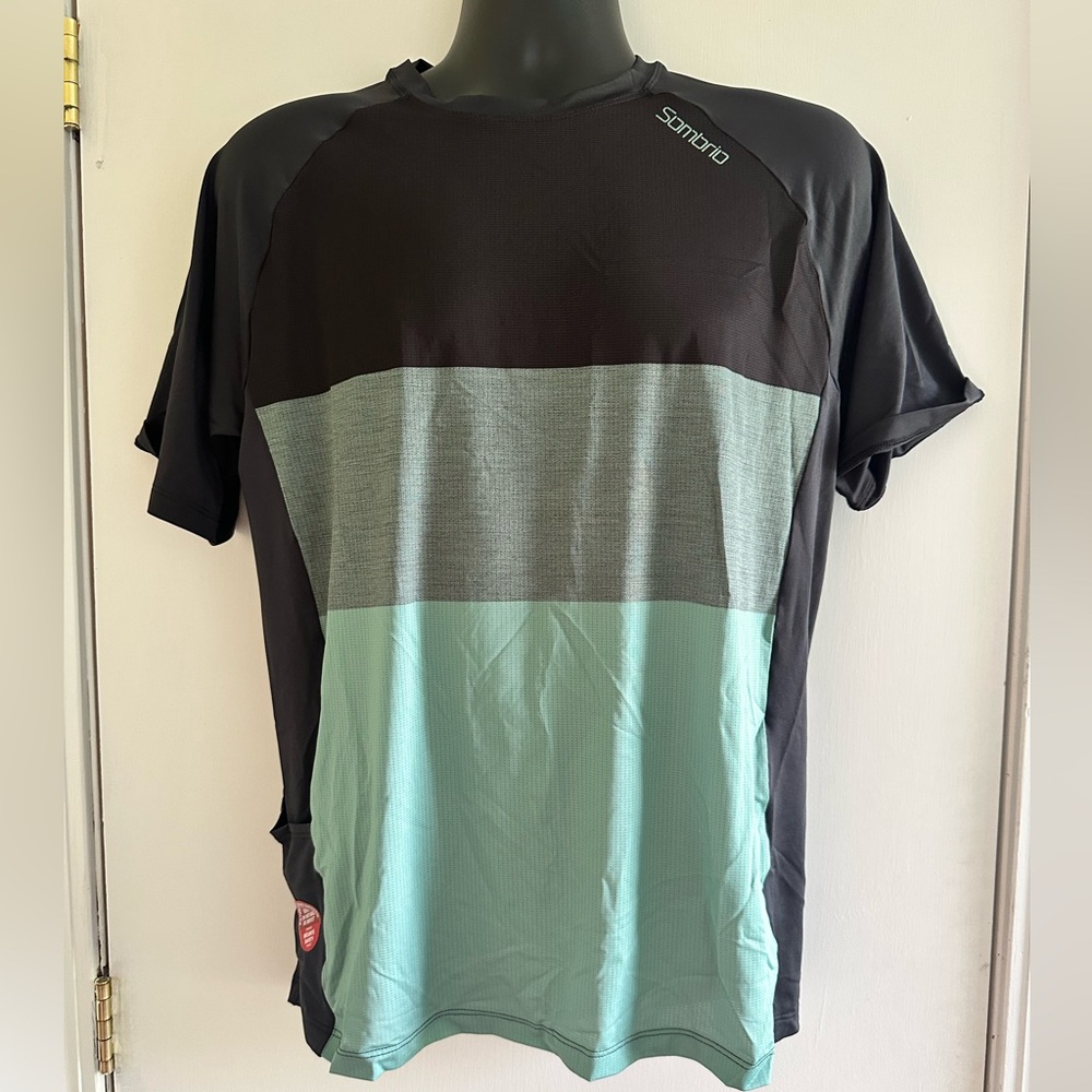NWT! Men’s SOMBRIO Spur Jersey Size Medium Mtb Cycling Black Deep Sea